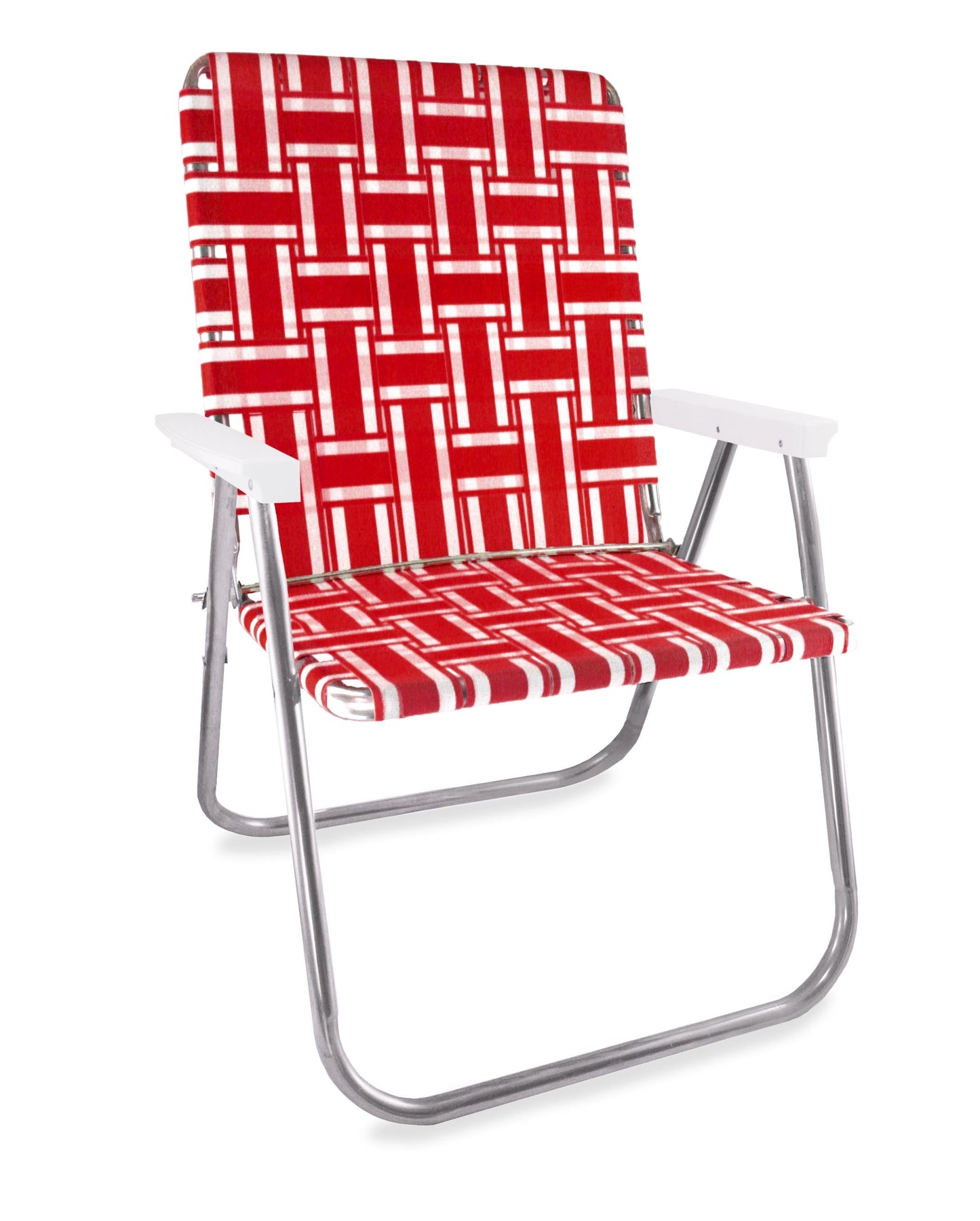 Red and White Stripe Magnum Lawn Chair