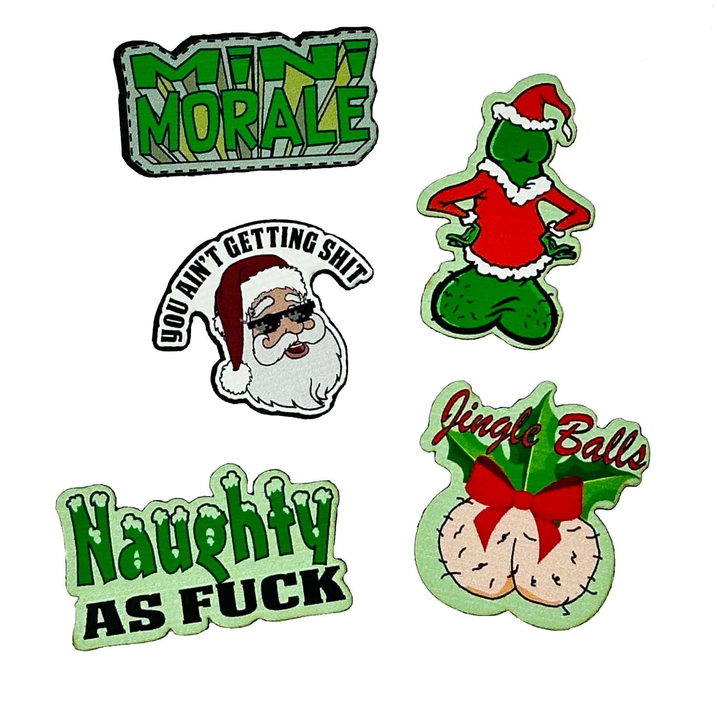 Mini Morale - Christmas Naughty Patch Pack 1