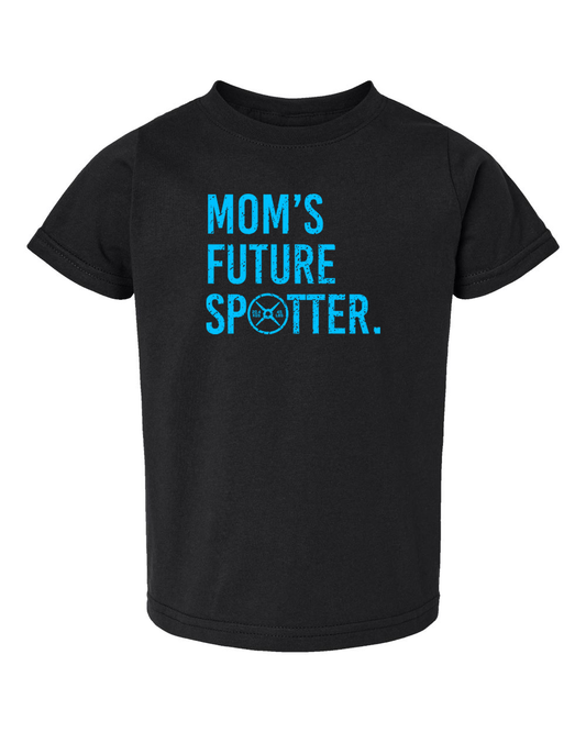 Mom Future Spotter Toddler Tee (With Blue Text)