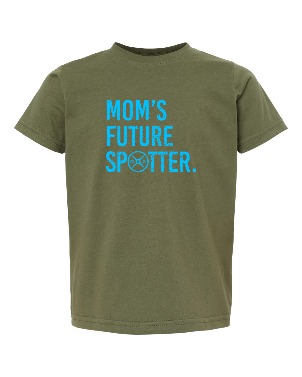 Mom Future Spotter Toddler Tee (With Blue Text)