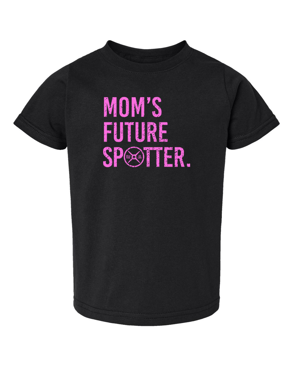 Mom Future Spotter Toddler Tee (With Pink Text)