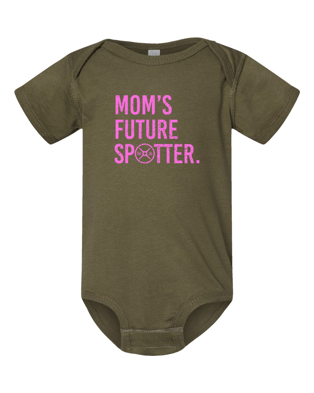 Moms Future Spotter Onesie (With Pink Text)