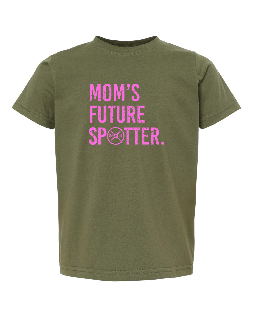 Mom Future Spotter Toddler Tee (With Pink Text)