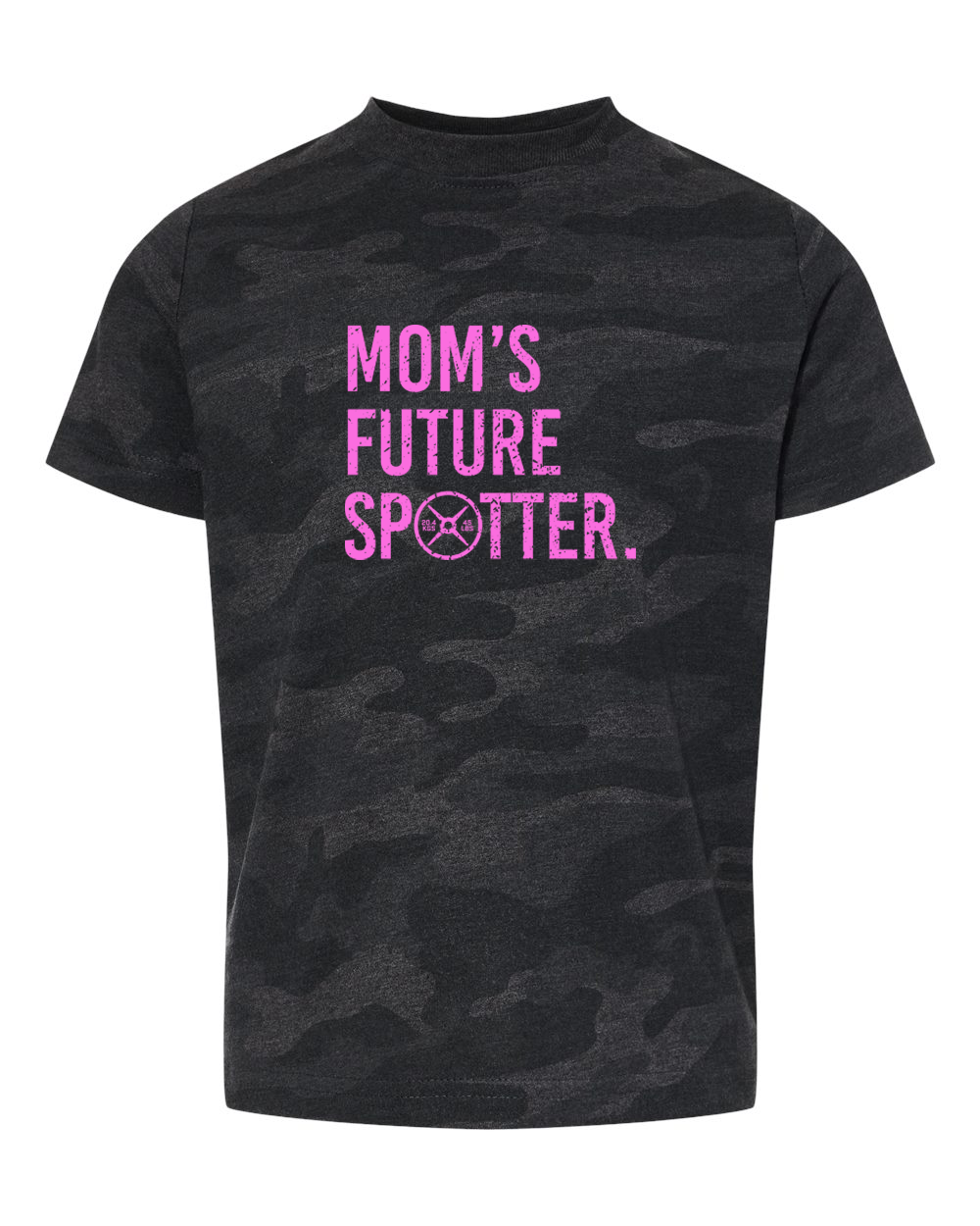 Mom Future Spotter Toddler Tee (With Pink Text)