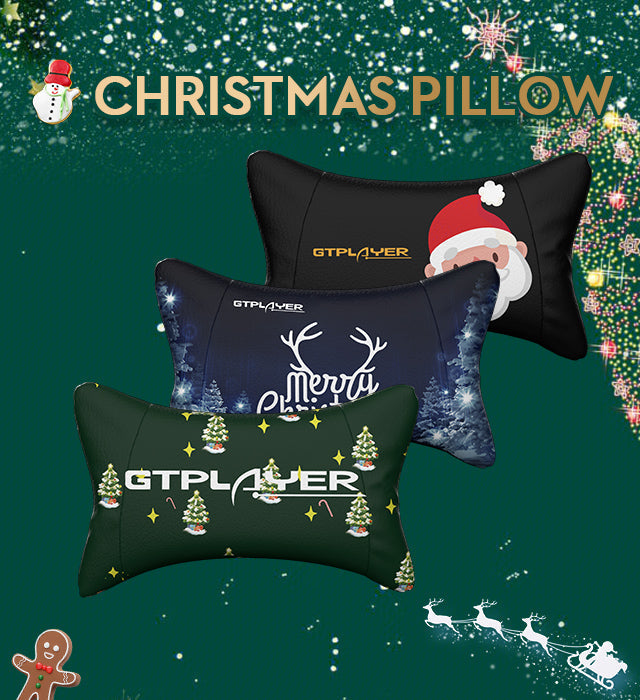 GTRacing Customize Headrest Christmas Edition（Headrest and Lumbar Pillow Set）