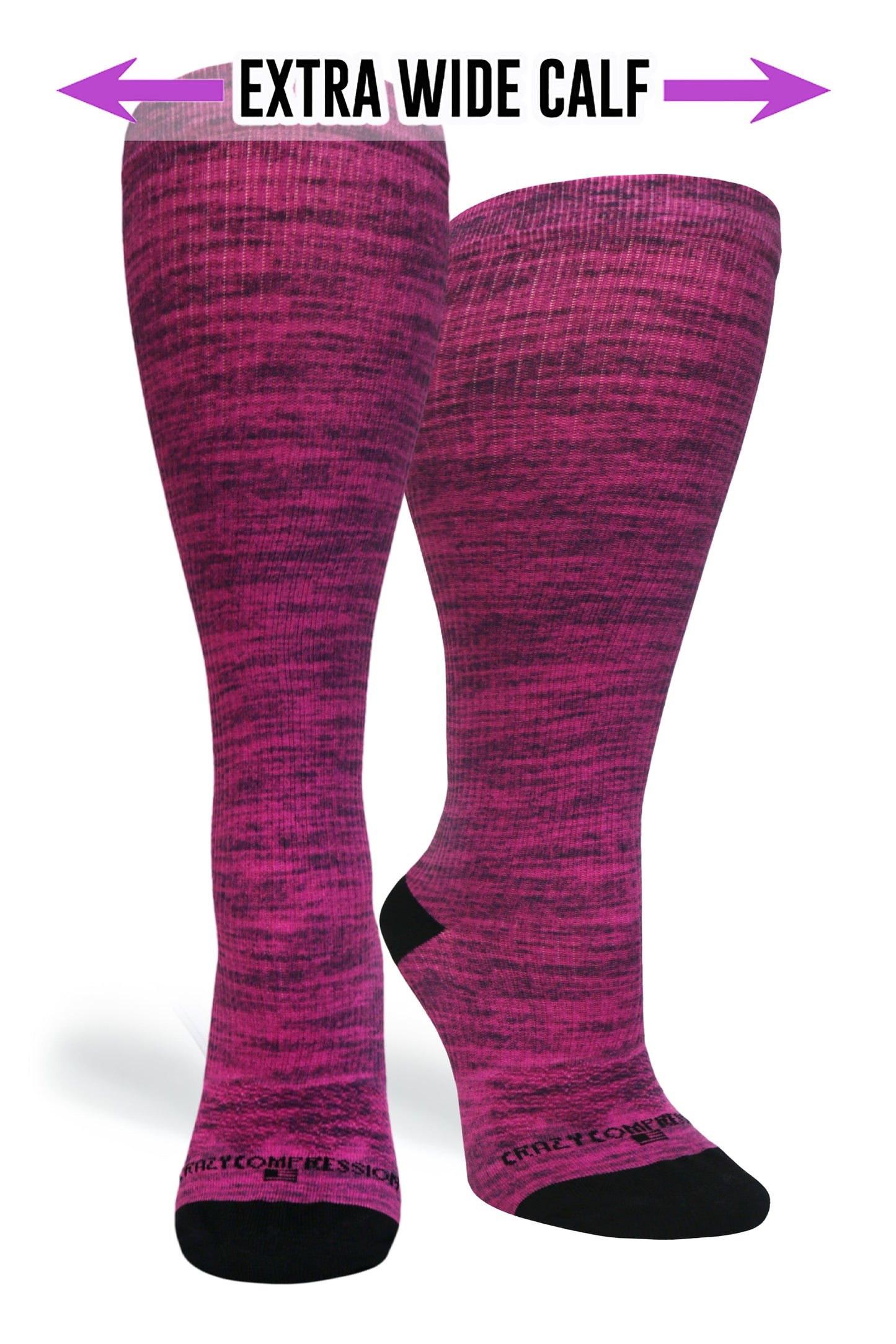 Magenta Heather - (Standard & Extra Wide)