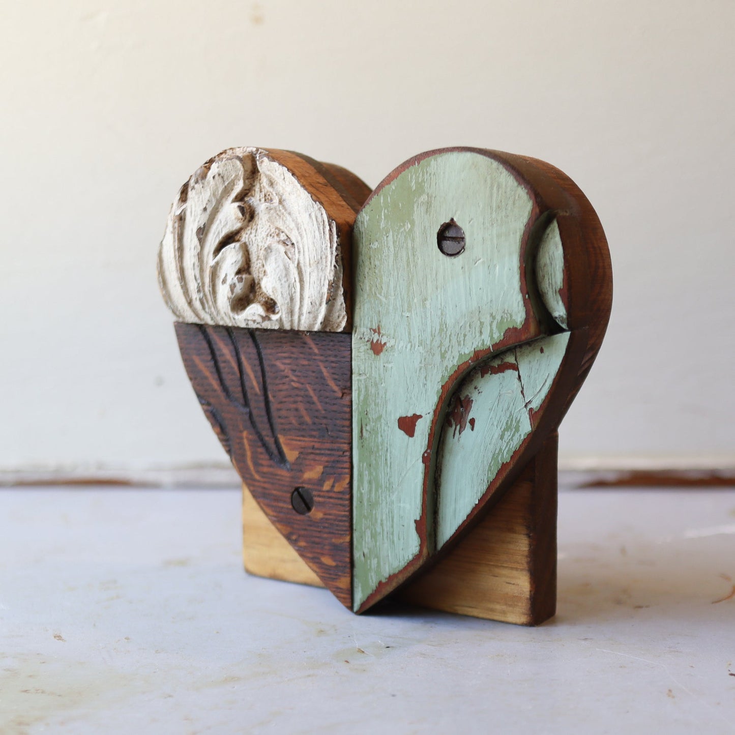 Reclaimed Wooden Heart Emojis