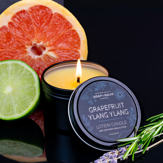 Body & Massage Candle: Grapefruit Ylang Ylang