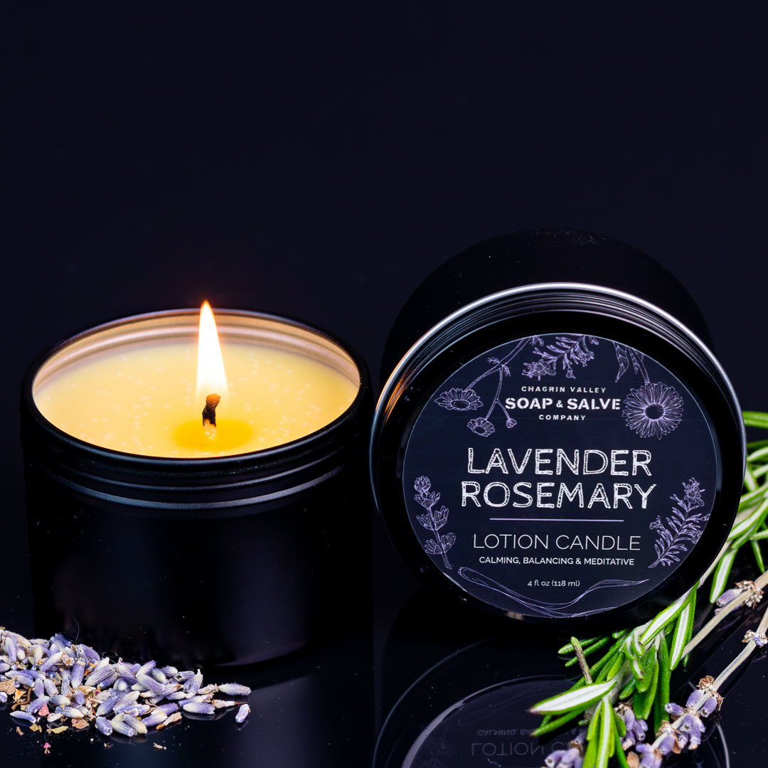 Body & Massage Candle: Lavender Rosemary