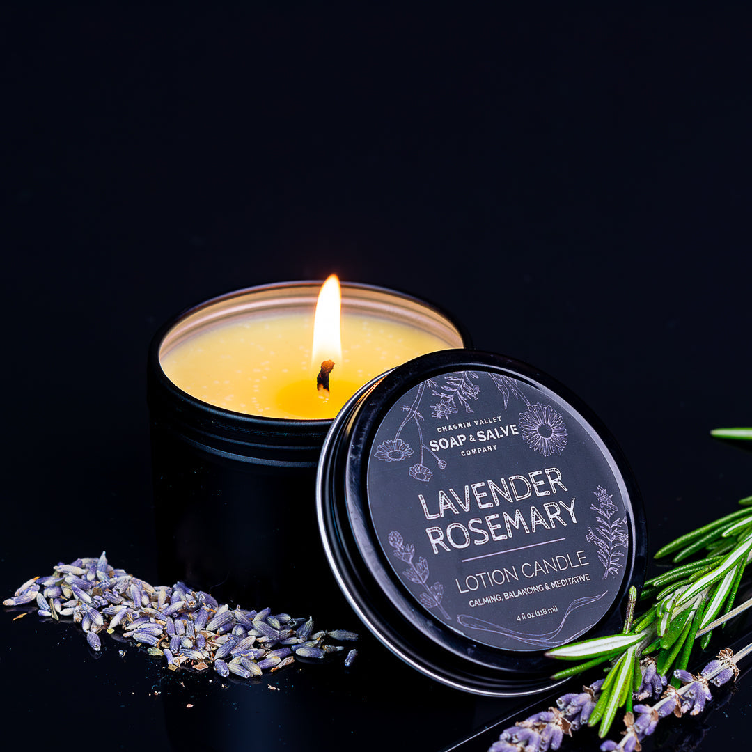 Body & Massage Candle: Lavender Rosemary