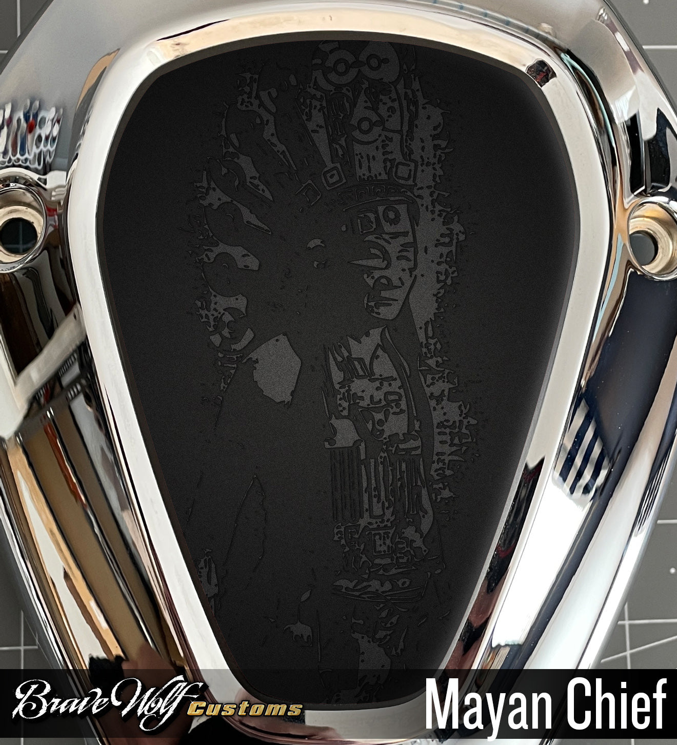 Challenger V-Cover Decal - Mayan Chief