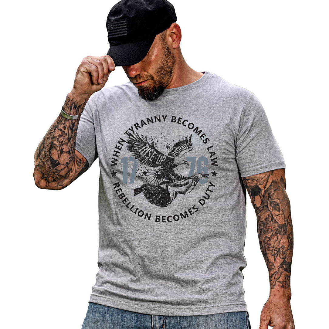 Men's When Tyranny Becomes Law Patriotic T-Shirt