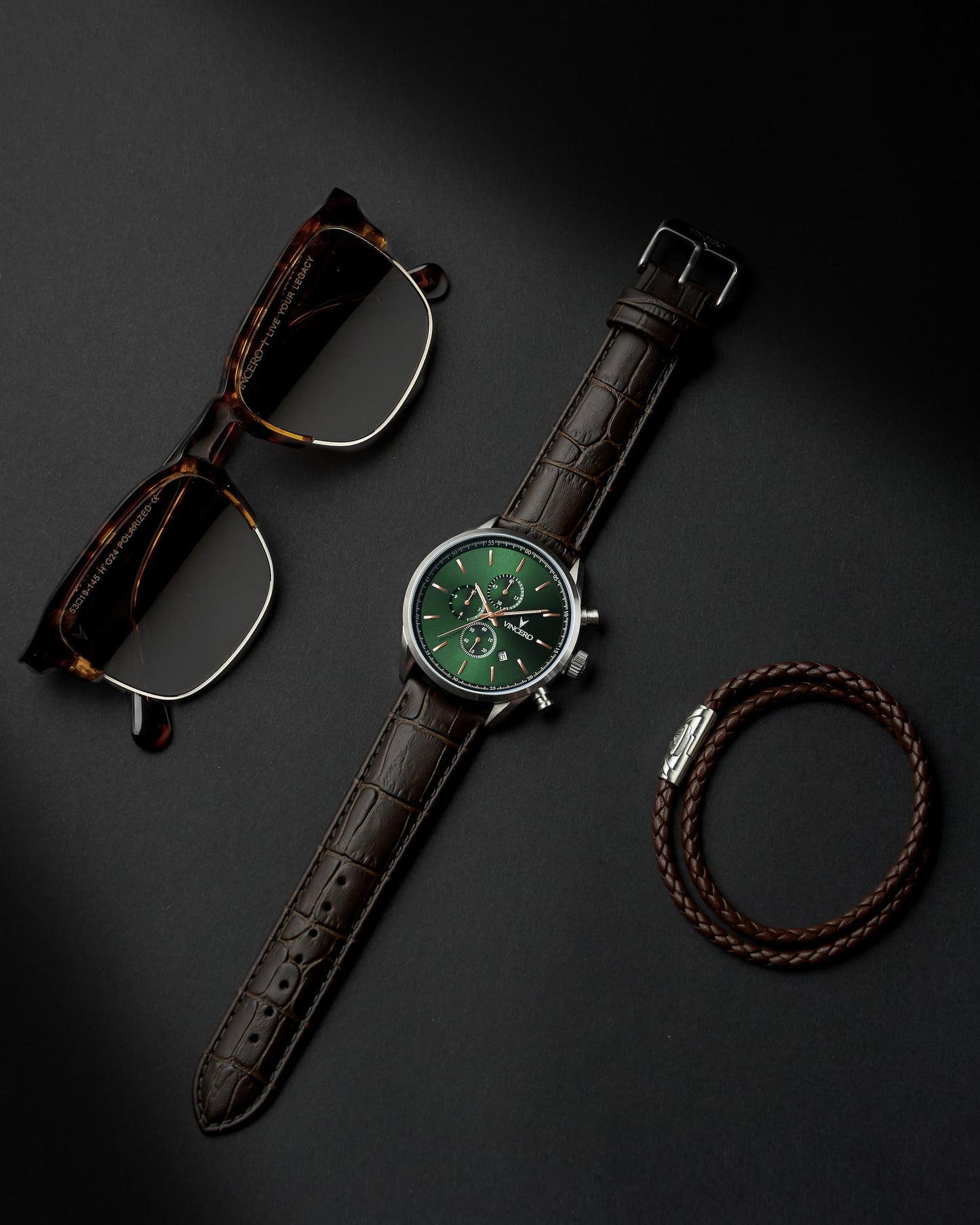 The Chrono S2 40mm - Dark Olive/Silver