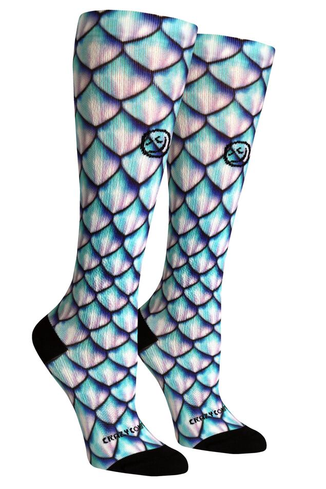 Mermaid 3D Aqua - (Standard & Extra Wide)