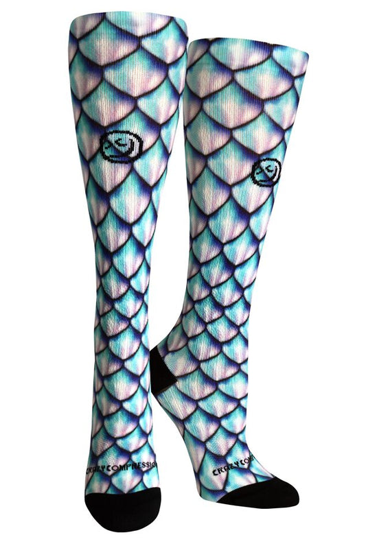 Mermaid 3D Aqua - (Standard & Extra Wide)