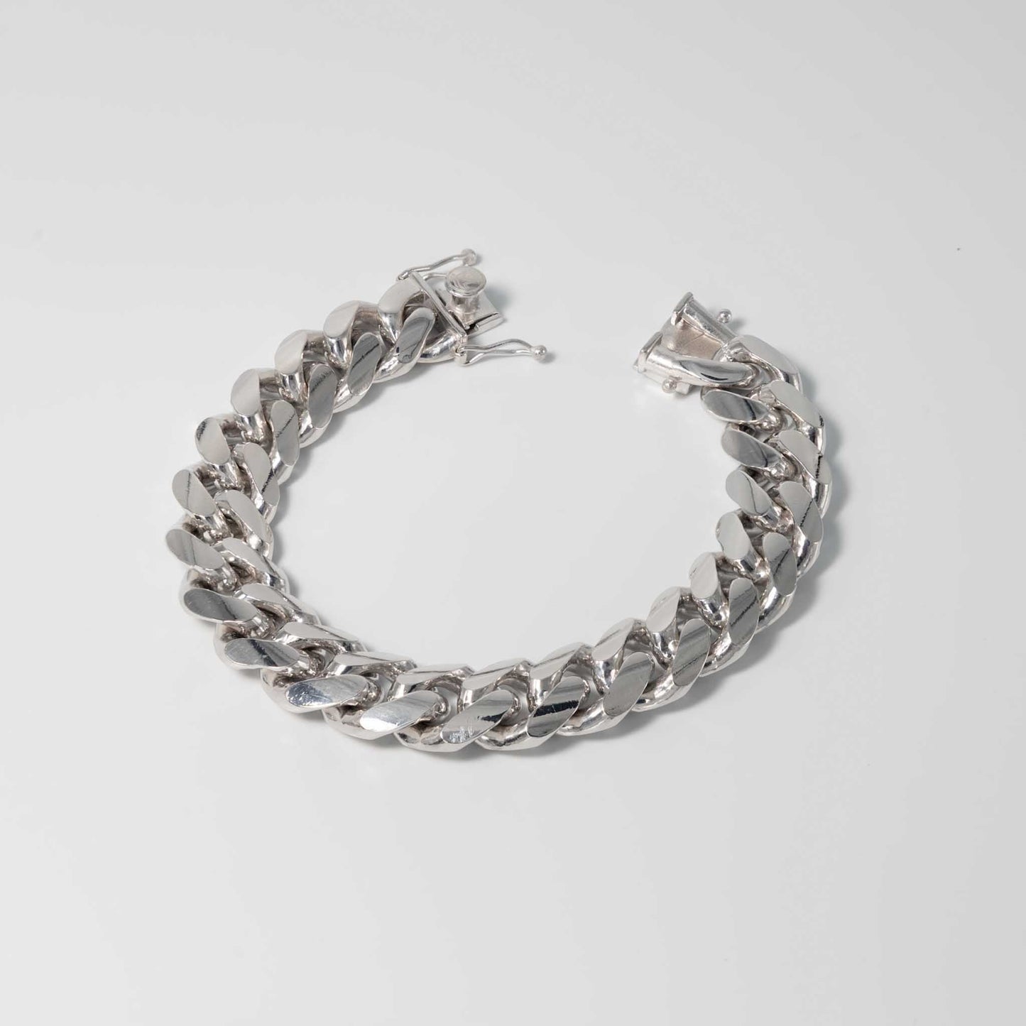 Silver Miami Cuban Bracelet 15mm