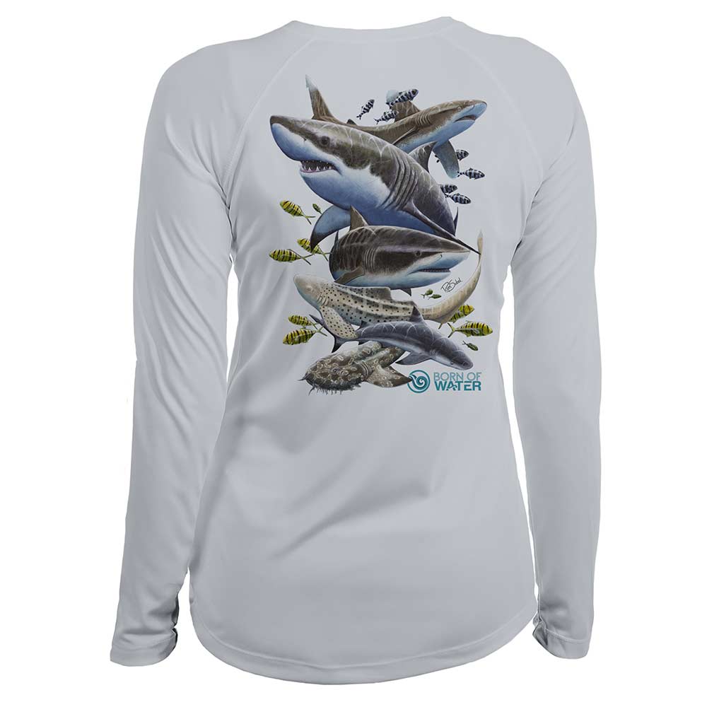 Shark Scuba Diving UV UPF+ 50 Shirt: Women's Misunderstood Beauty