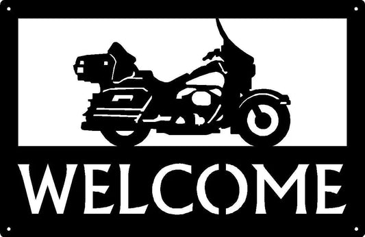 Touring Style Motorcycle #03 Welcome Sign with Name Options