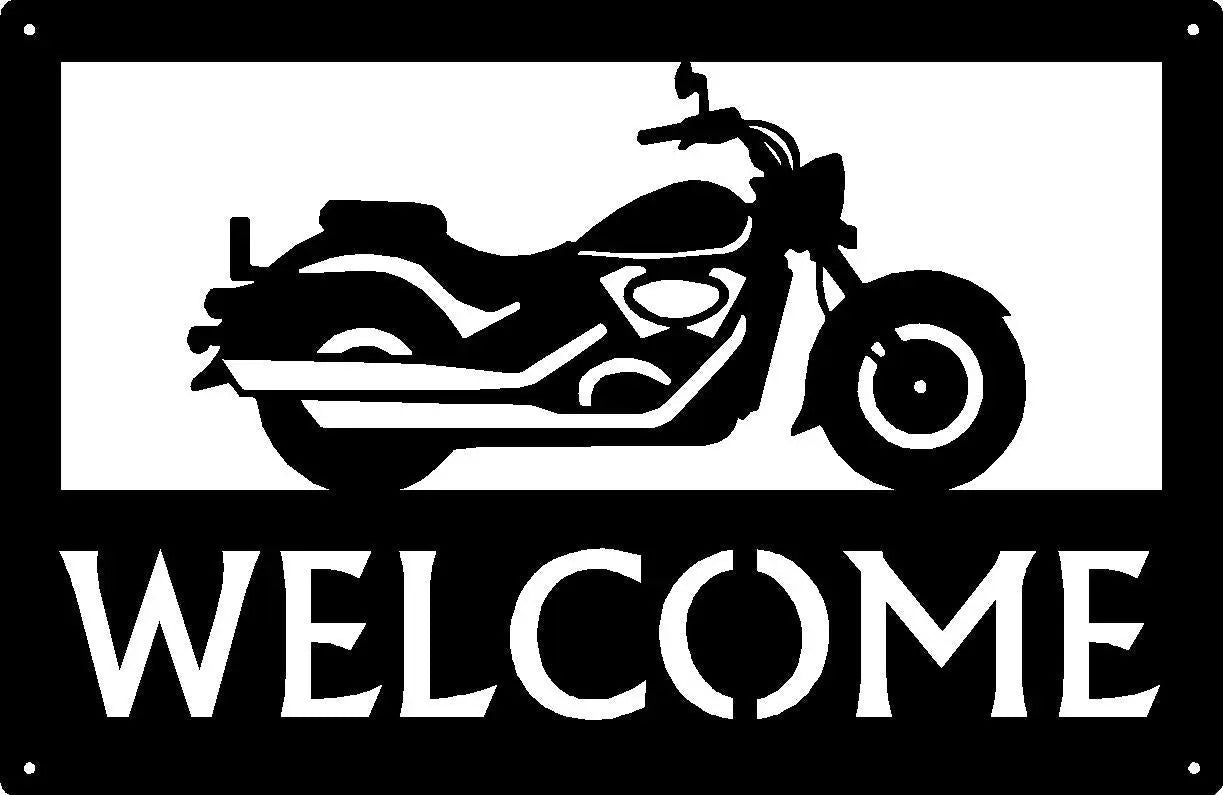 Cruiser Style Motorcycle #12 Welcome Sign or Name Sign