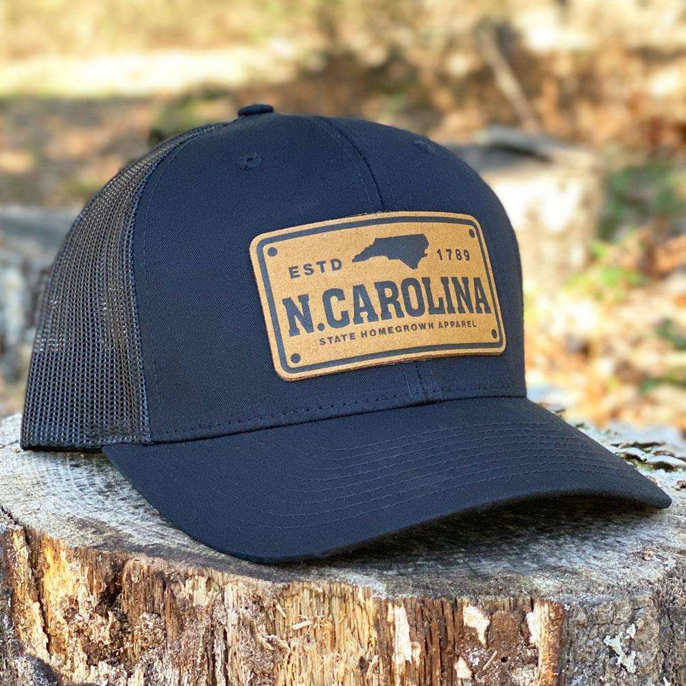 North Carolina License Plate Trucker Hat