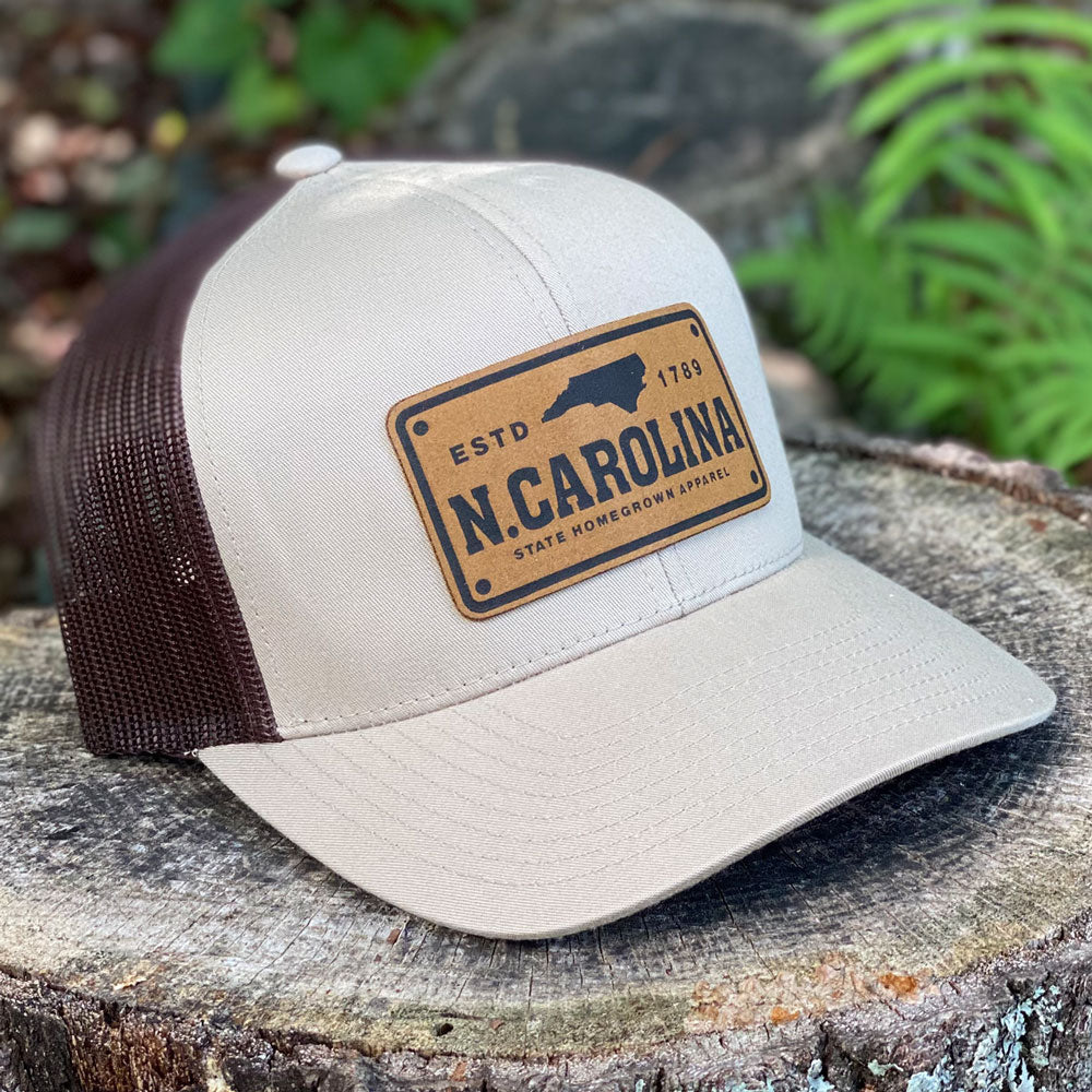 North Carolina License Plate Trucker Hat