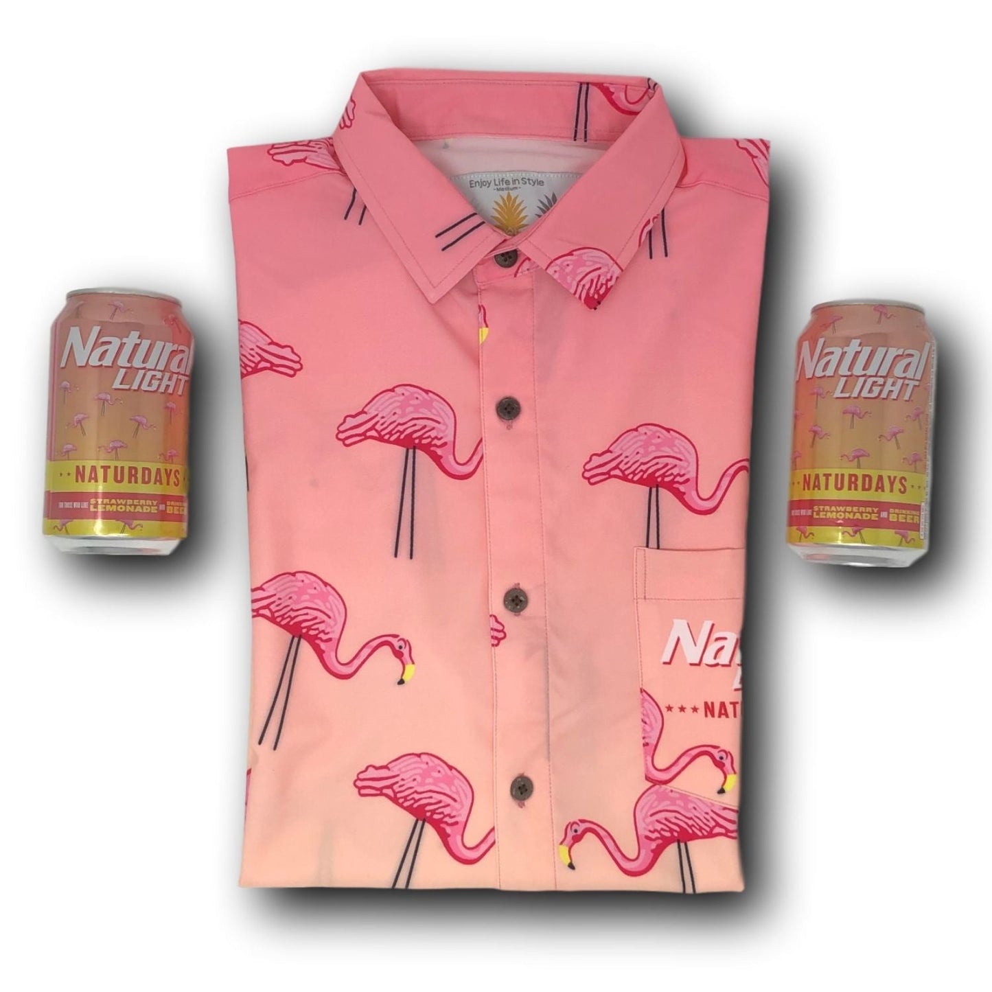 Super Stretch - ***NATURDAYS*** Party Time Hawaiian Shirt