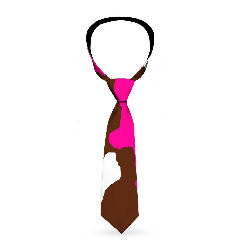 Buckle-Down Necktie - Camo Pink