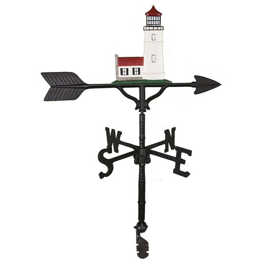 32″ Aluminum Lighthouse and Cottage Weathervane