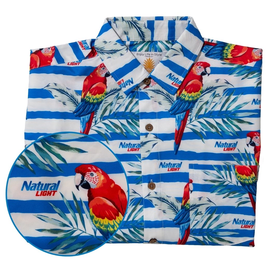 Super Stretch - ***Natural Light*** The Weekender Hawaiian Shirt