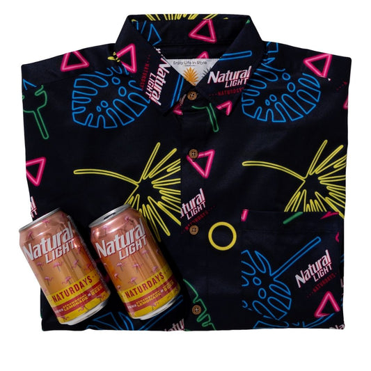 Super Stretch - ***NATURDAYS*** Retro Hawaiian Shirt