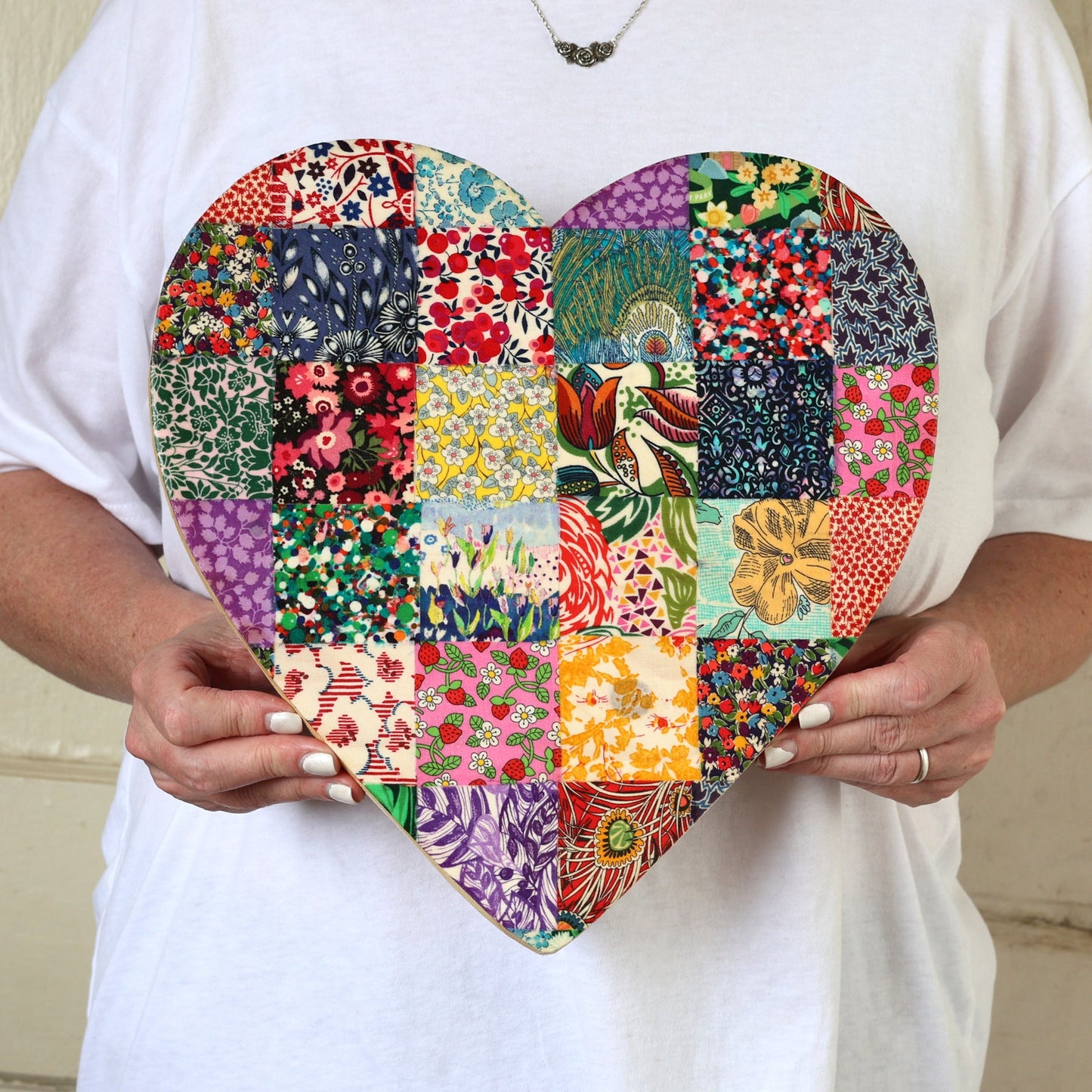 Fabric-Faced Pallet Hearts