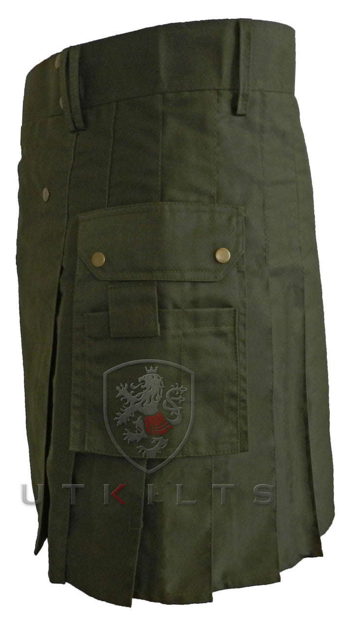 Standard II Olive Green Utility Kilt