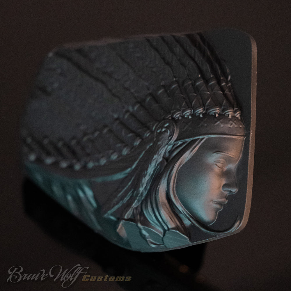 Indian Scout Mid-Frame 3D Emblem - Nizhoni Warbonnet