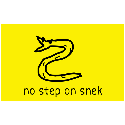 No Step On Snek  - 4x2.5 inch Sticker