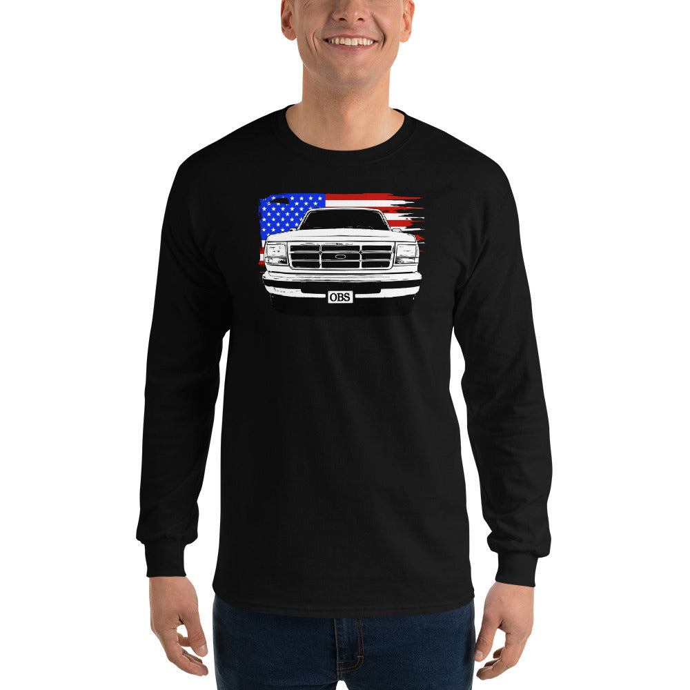 OBS American Flag Long Sleeve T-Shirt