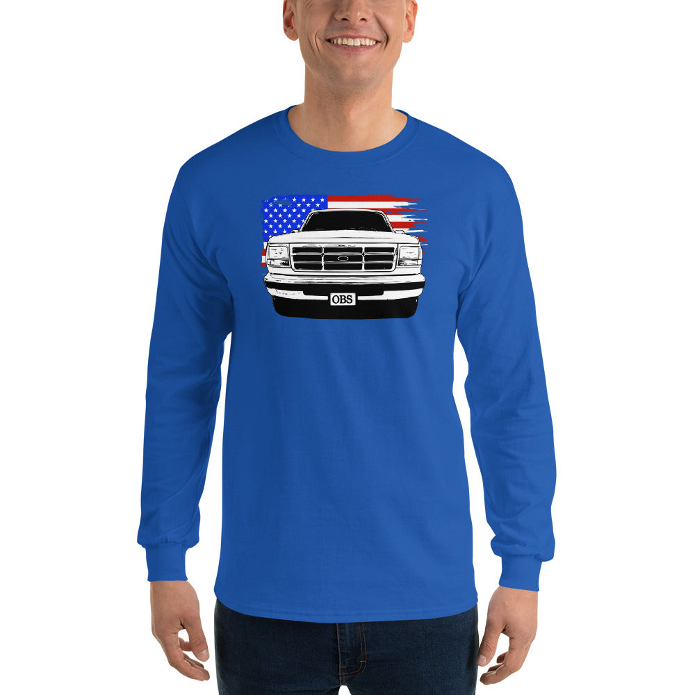 OBS American Flag Long Sleeve T-Shirt