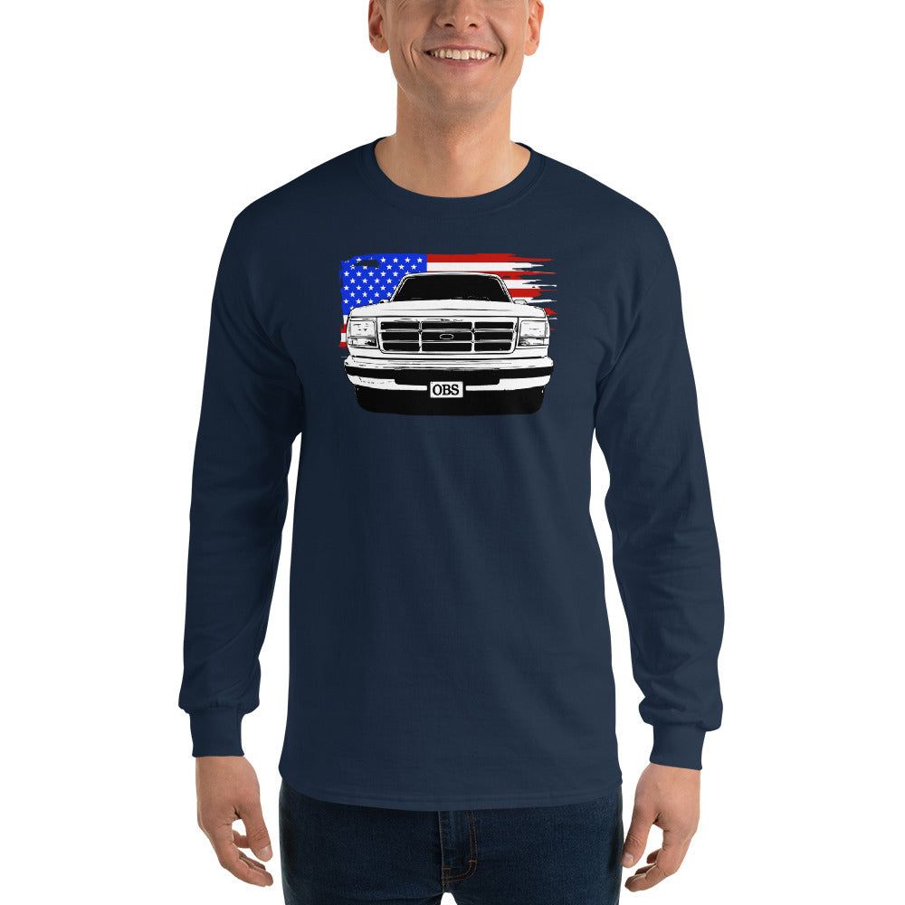 OBS American Flag Long Sleeve T-Shirt