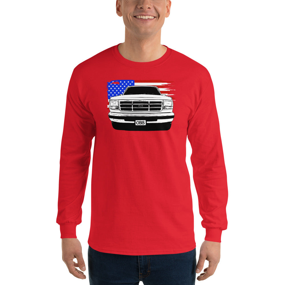 OBS American Flag Long Sleeve T-Shirt