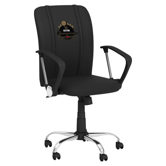 Curve Task Chair with Toronto Raptors Primary 2019 Champions Logo