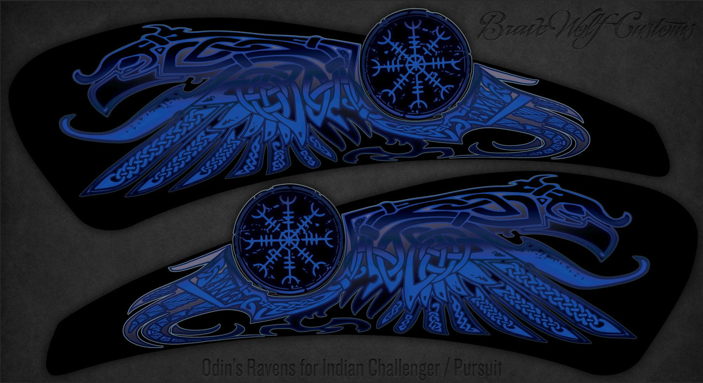 Odin's Ravens Tank Decals for Indian Challenger/Pursuit - Blue