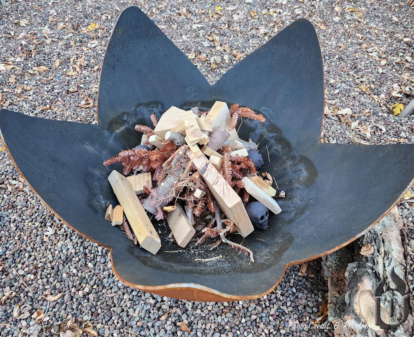 "Fire Flower" Fire Bowl with Standard Base (Made In USA)