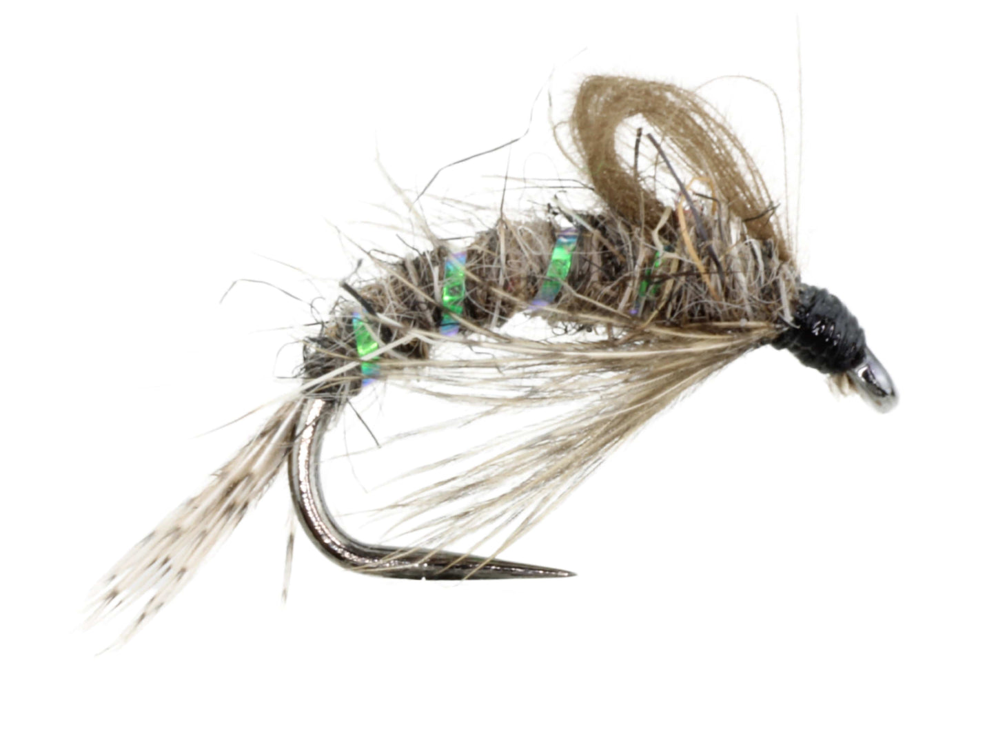 Olive Bubble Emerger, Size 14 | Qty. 6 | Wild Water Fly Fishing