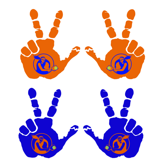 The Pickleball Waves- 2 Sets Orange/ Blue