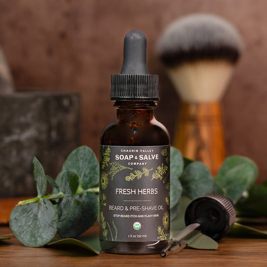 Beard & Pre-Shave Oil: Fresh Herbs Scent