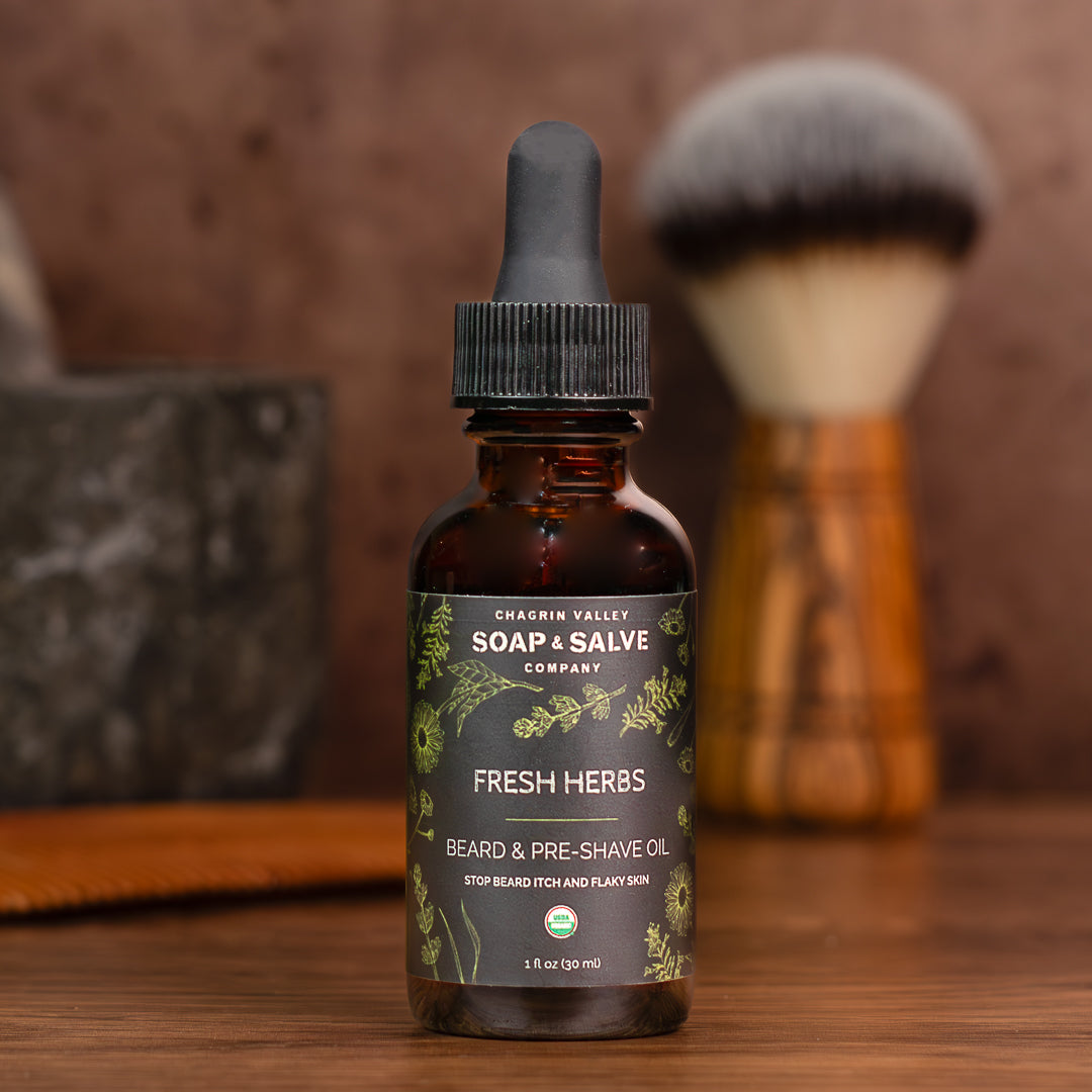 Beard & Pre-Shave Oil: Fresh Herbs Scent