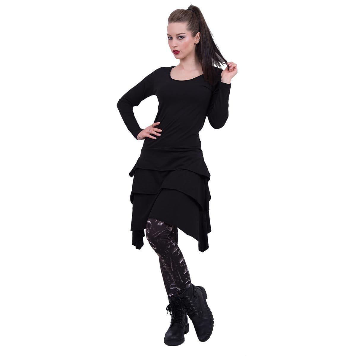 GOTHIC ROCK - Layered Skirt Dress