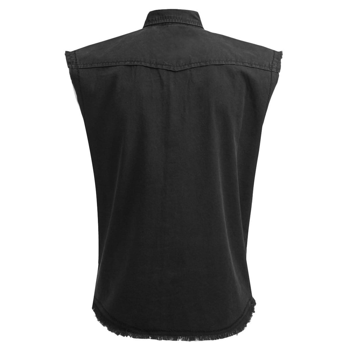 METAL STREETWEAR - Sleeveless Stone Washed Worker Black