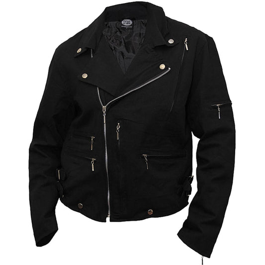 METAL STREETWEAR - Lined Biker Jacket Black