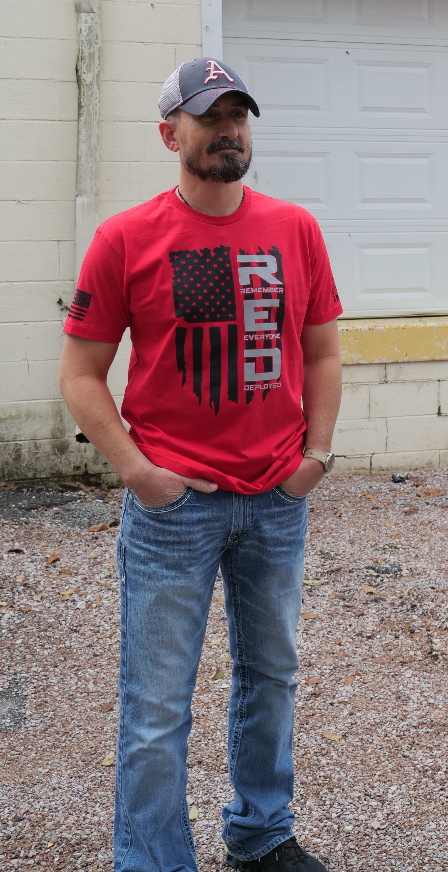 Remember Everyone Deployed (R.E.D.) American Flag T-Shirt