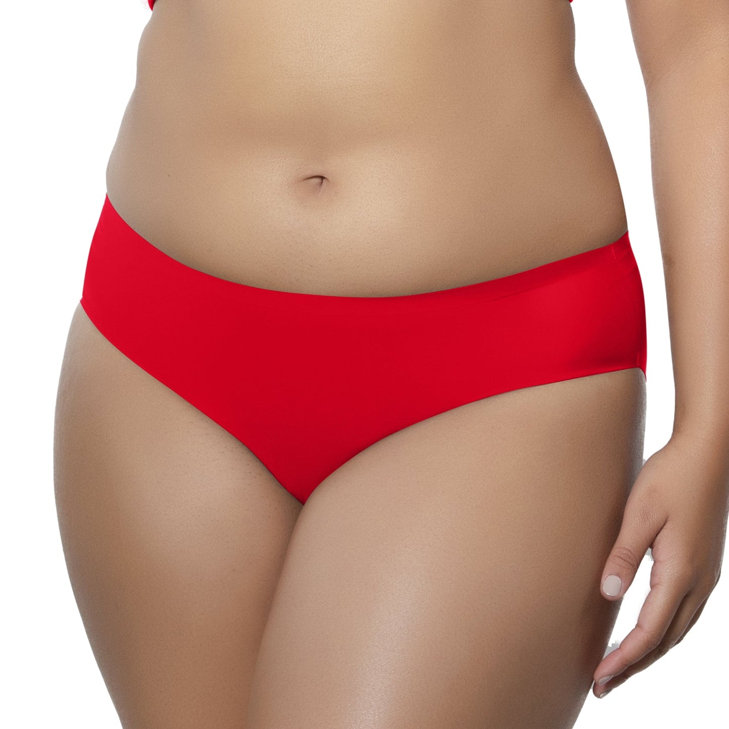 Bonded Hipster Panty - Racing Red